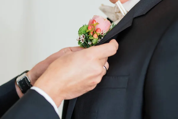Hochzeit Blumen brride Bräutigam — Stockfoto
