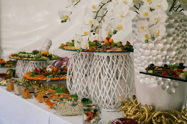 Catering Hochzeitsbuffet — Stockfoto