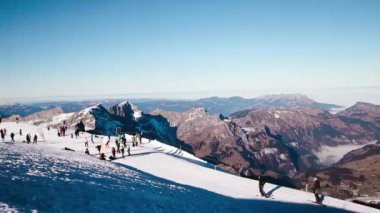 Titlis dağ kar İsviçre