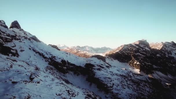 Titlis mountain snow switzerland — Stock Video