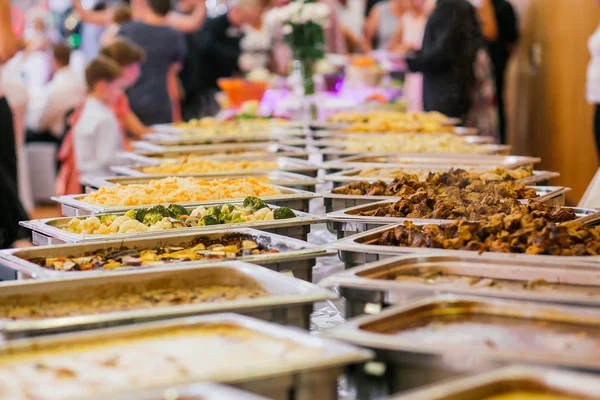 Catering düğün büfesi gıda — Stok fotoğraf