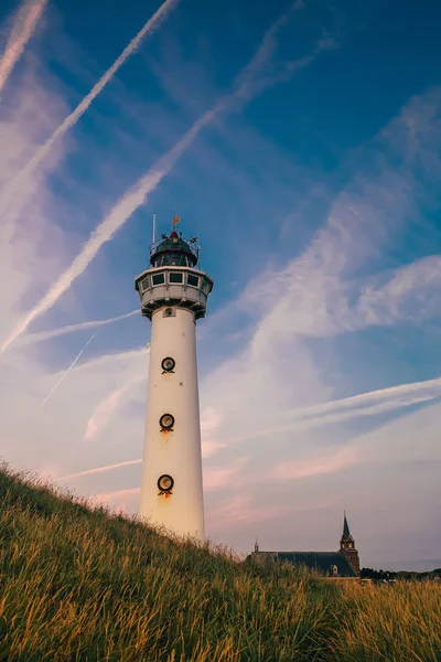 Морські нідерланди піщаний маяк — стокове фото