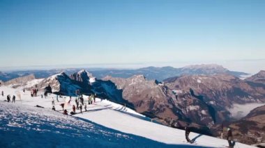 Titlis dağda Kayak, Aralık 2016 Engelberg,