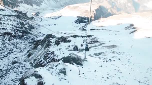 Titlis engelberg neve di montagna — Video Stock
