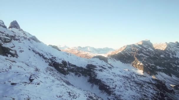 Titlis engelberg berg sneeuw — Stockvideo