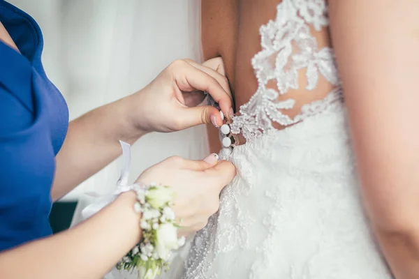 Szerzés kész esküvő menyasszony — Stock Fotó