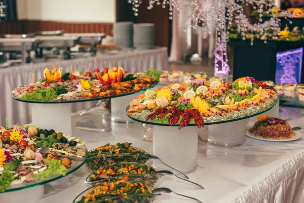Catering wedding event plate — Stock Photo, Image