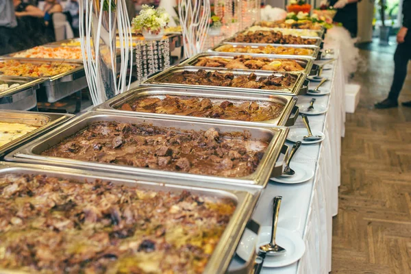 Mesa de novia de boda de catering — Foto de Stock