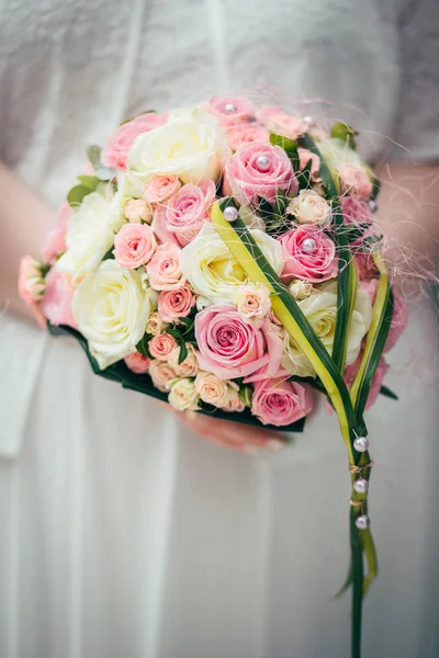 Boda flores novia anillos —  Fotos de Stock