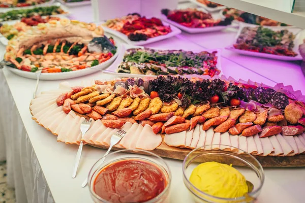 Catering mat bröllopsfest — Stockfoto