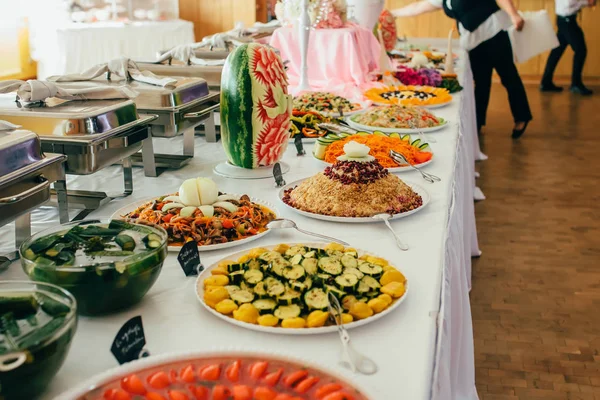 ケータリング料理結婚式イベント — ストック写真