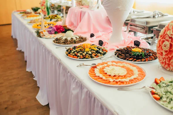 Catering evento di nozze di cibo — Foto Stock