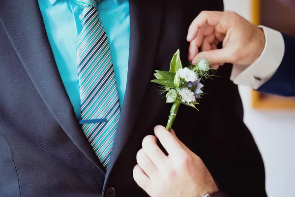 Fiori anelli sposa nuziale — Foto Stock