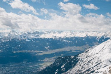 Innsbruck Avusturya Alpleri arka plan