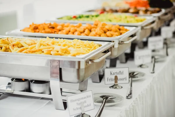 Acara Pernikahan Makanan Katering — Stok Foto