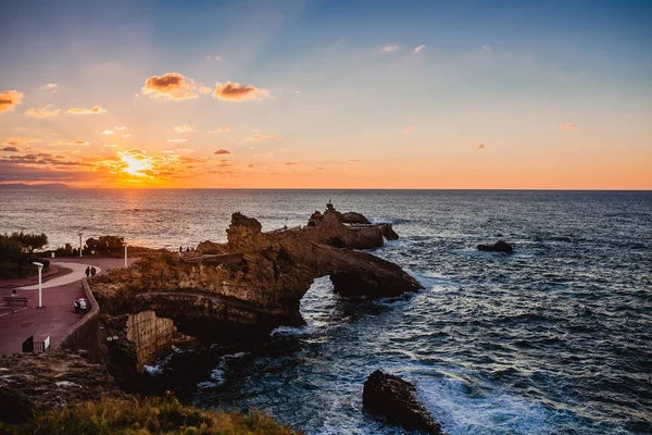 Biarritz francia océano cielo — Foto de Stock
