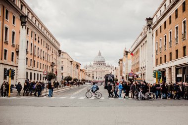 Meydanı'na ve Roma, februar 2015 Saint Peter Bazilikası