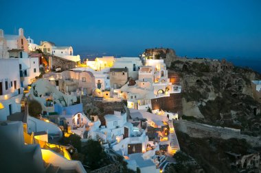 Yunanistan santorini Adası mavi