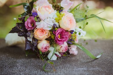 Güzel düğün buketi 