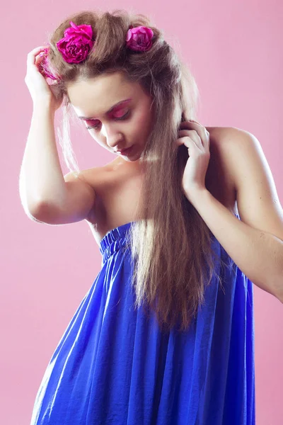 makyaj ile Beautyful kadın