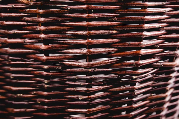 Brown rattan textura fundo — Fotografia de Stock