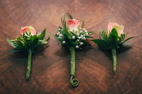 Flowers wedding groom bouquet — Stock Photo, Image