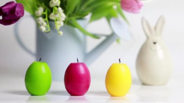 Paskalya yumurtaları arka plan üzerinde