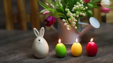 Paskalya yumurtaları arka plan üzerinde