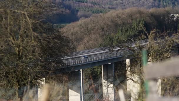 Estrada e ponte alemanha — Vídeo de Stock