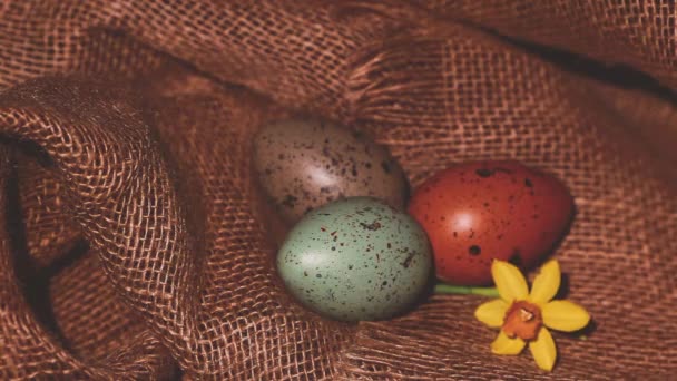 Wielkanocne jaja worze tło — Wideo stockowe