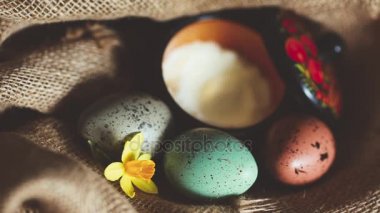 Paskalya yumurta çul arka plan