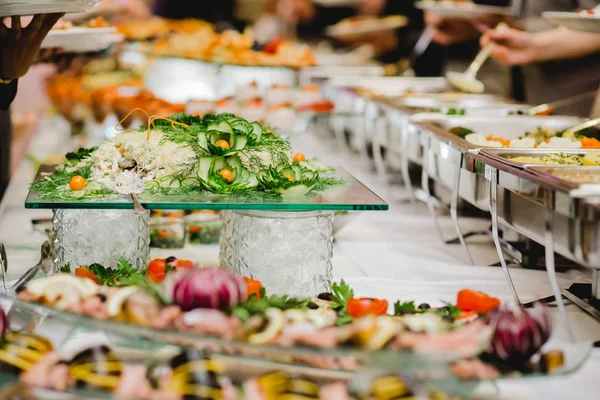 Catering comida boda buffet — Foto de Stock