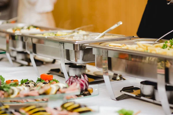 Catering cibo matrimonio buffet — Foto Stock