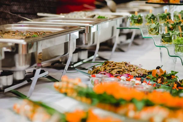 Catering comida casamento buffet — Fotografia de Stock