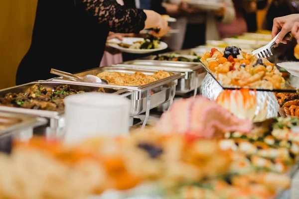 Gıda düğün büfe catering — Stok fotoğraf