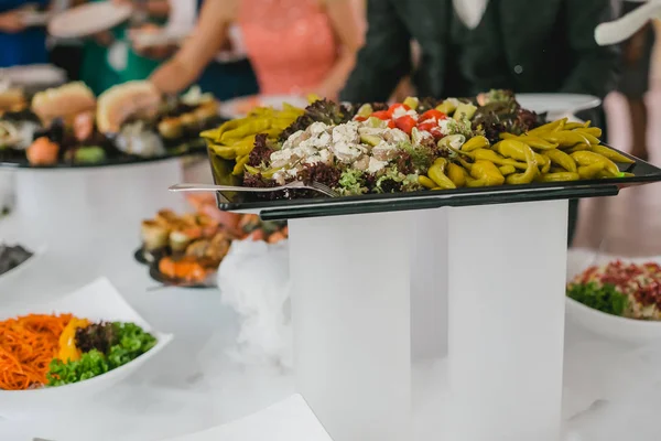 Comida de catering para casamento — Fotografia de Stock