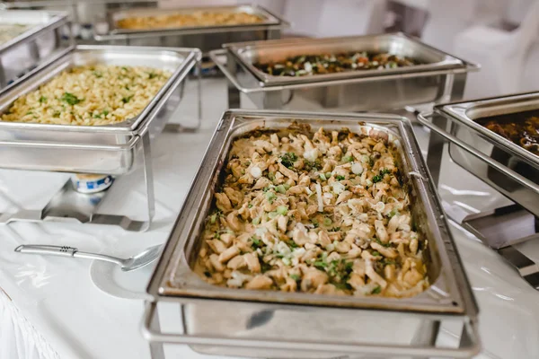 Comida de catering para casamento — Fotografia de Stock