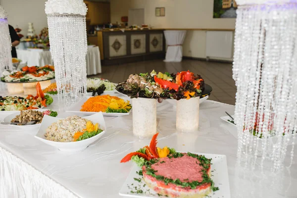 Catering imprezy ślub w formie bufetu — Zdjęcie stockowe