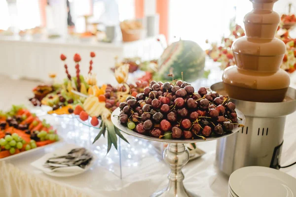 Catering imprezy ślub w formie bufetu — Zdjęcie stockowe