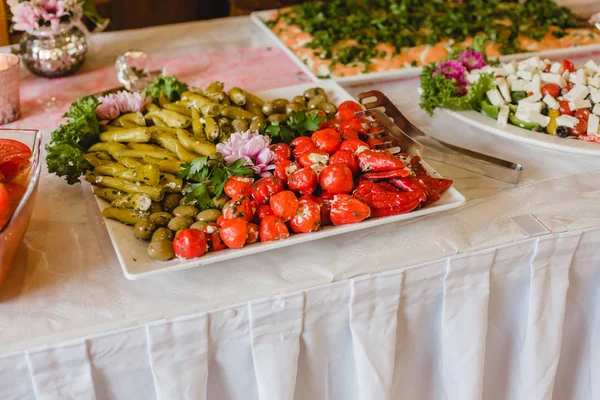 Catering casamento eventos buffet — Fotografia de Stock