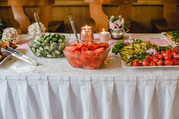 Catering Hochzeitsbuffet Veranstaltungen — Stockfoto