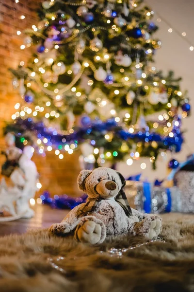 Natale sfondo photostudio bokeh — Foto Stock