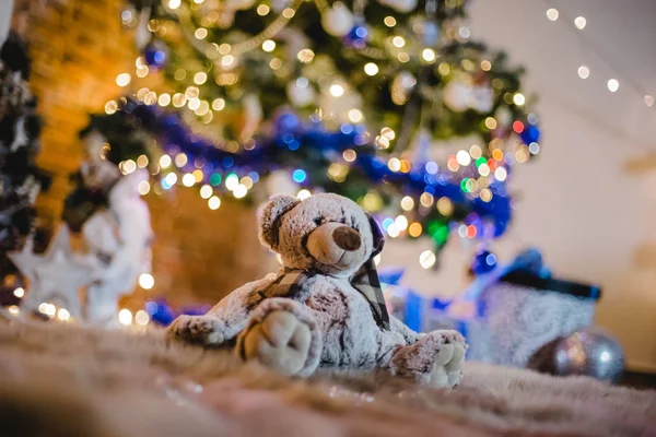 Weihnachten Hintergrund Fotostudio Bokeh — Stockfoto