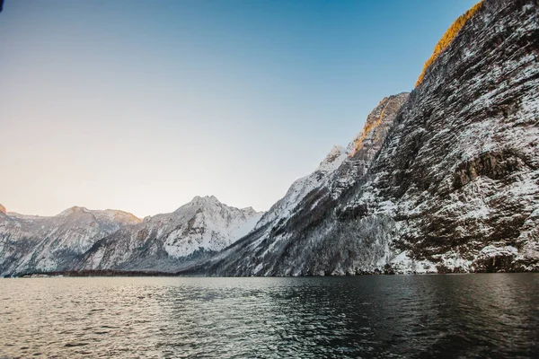 冬季 koenigssee 拜仁阿尔卑斯山 — 图库照片