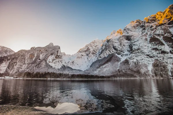 Koenigssee invierno bayern alpes — Foto de Stock