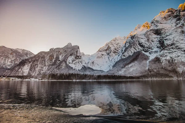 Koenigssee invierno bayern alpes — Foto de Stock