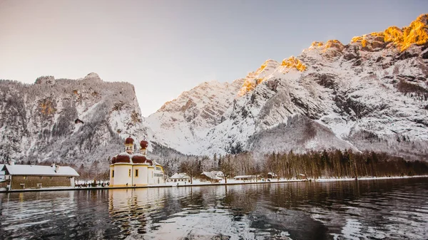 Kış koenigssee bayern alps
