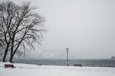Kış tegernsee bayern alps