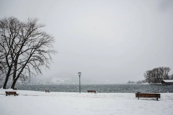Kış tegernsee bayern alps