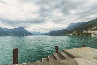 Dört kanton Gölü vierwaldstaettersee İsviçre